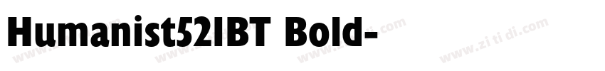 Humanist521BT Bold字体转换